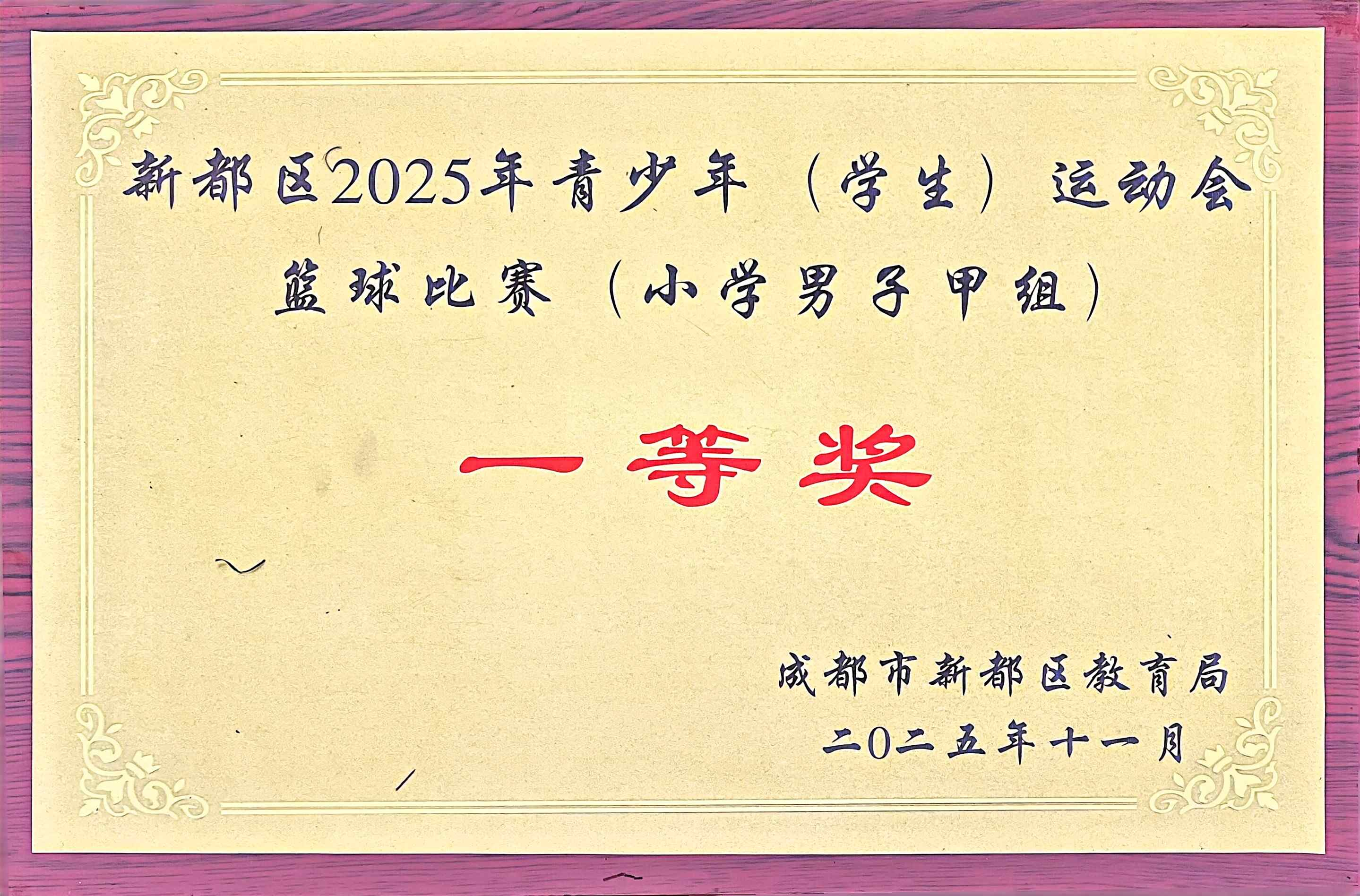 2025年11月青少年运动会篮球比赛（小学男子甲组）：一等奖.jpg